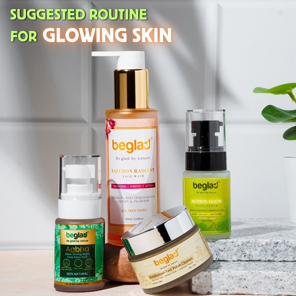 Active Glow - Face Serum (100% Natural Vitamin C + Rose & Alovera)