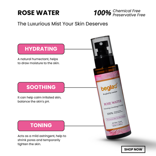 Rose Water - 100% Chemical & Preservative Free