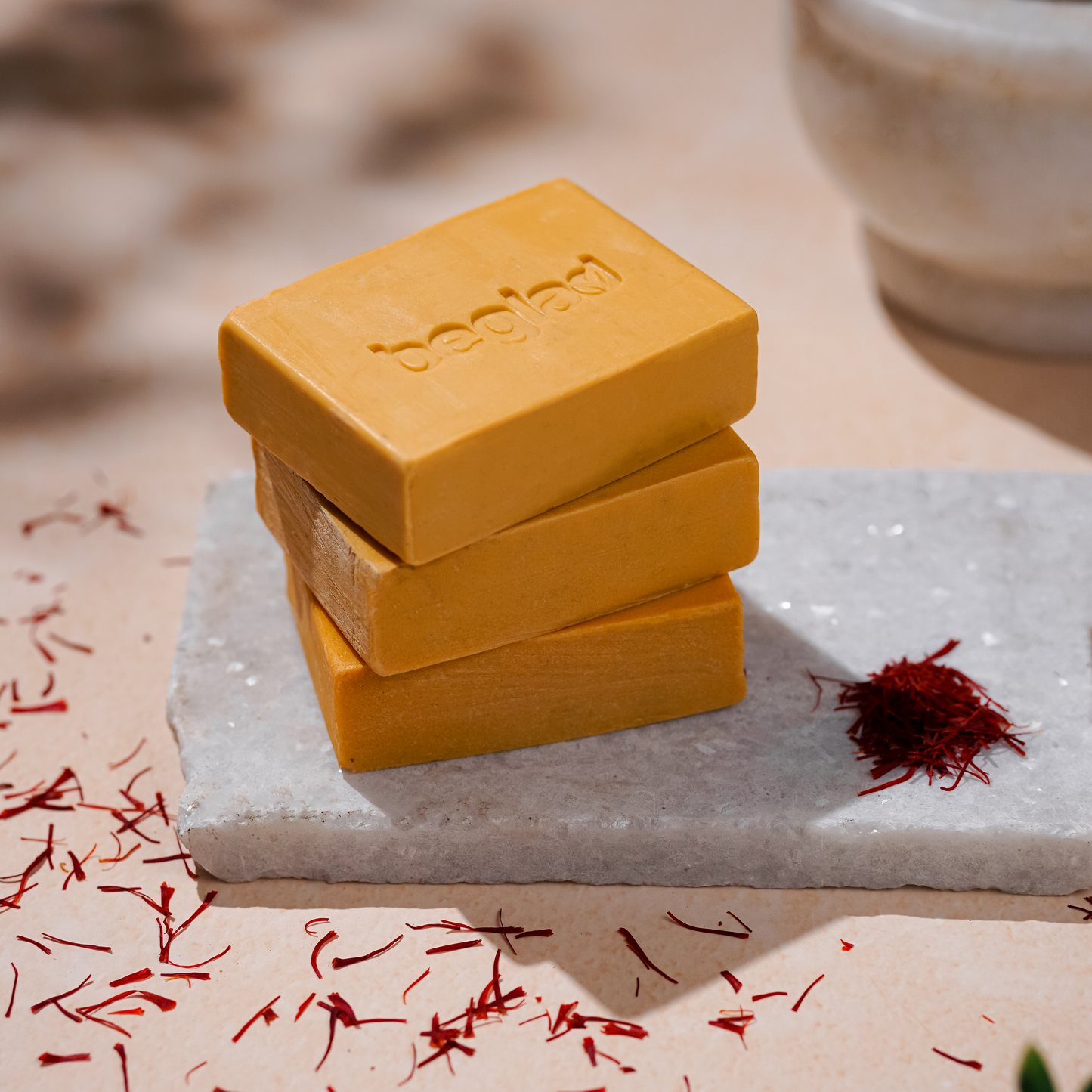 Saffron Silk Soap - Natural Skin Brightening Soap