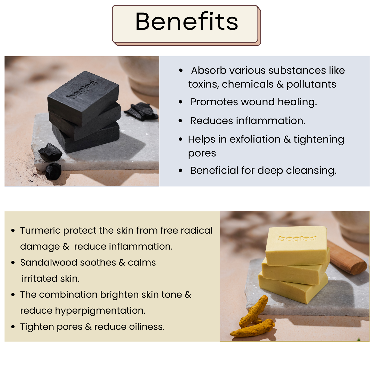 Haldi Chandan & Activated Charcoal Soap