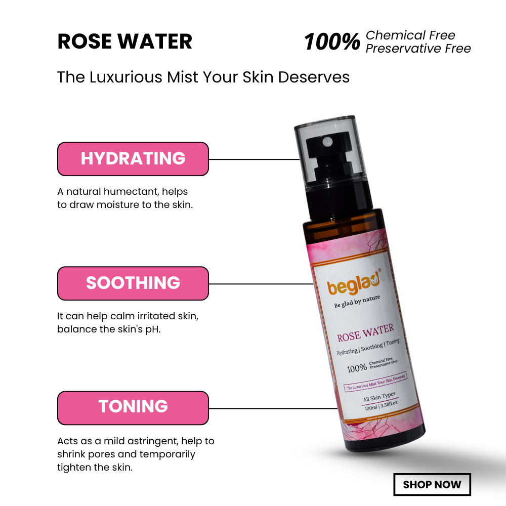 Rose Water - 100% Chemical & Preservative Free