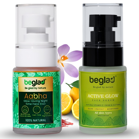 Day & Night Skin Care Combo ( Active Glow Face Serum + NIght Time Glowgiving Face Elixir )