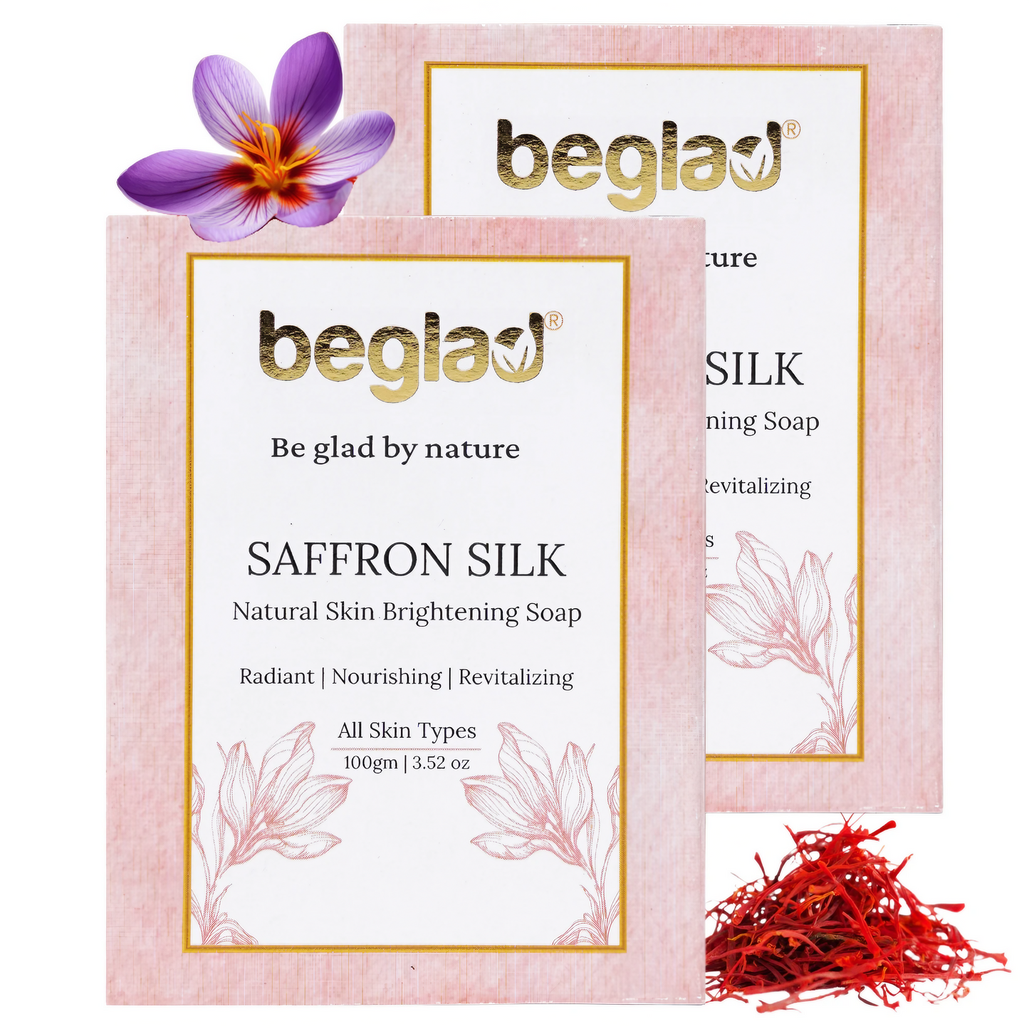 Saffron Silk Soap - Natural Skin Brightening Soap