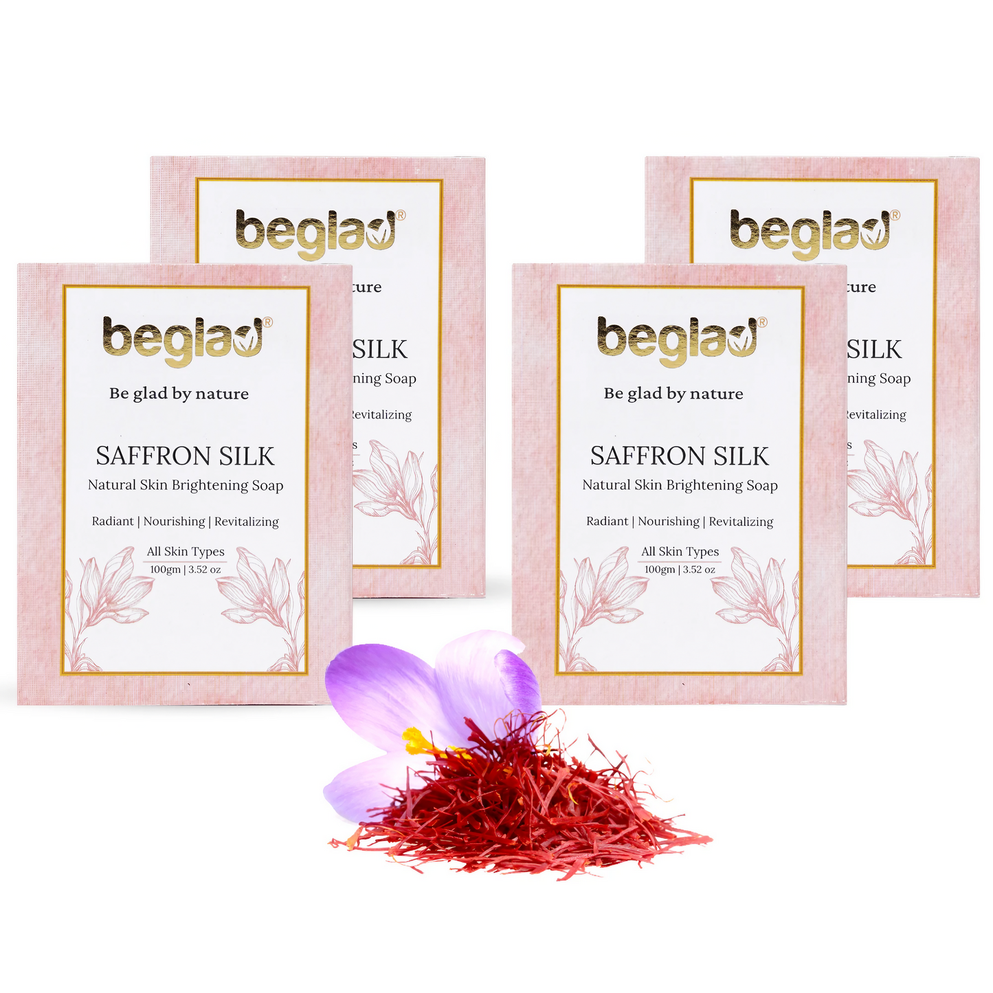 Saffron Silk Soap - Natural Skin Brightening Soap