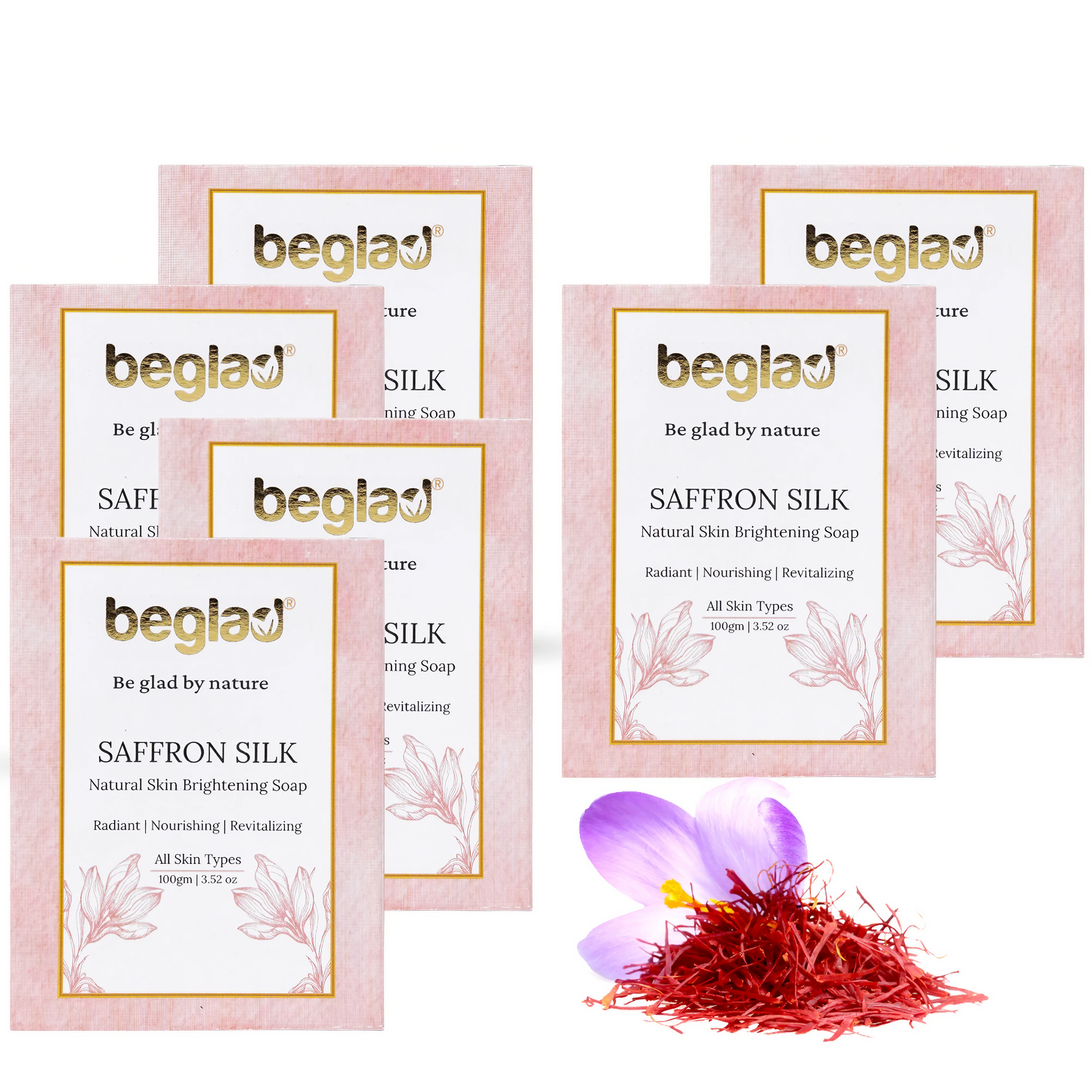 Saffron Silk Soap - Natural Skin Brightening Soap